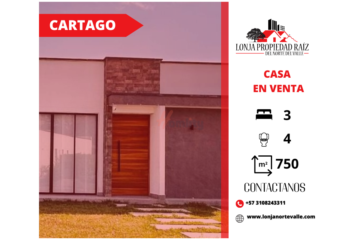 Casas Campestres en Venta, Zaragoza Cartago - CASV252